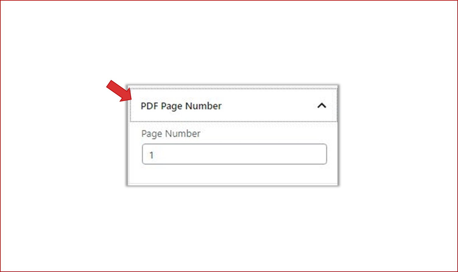 Setting default PDF page number