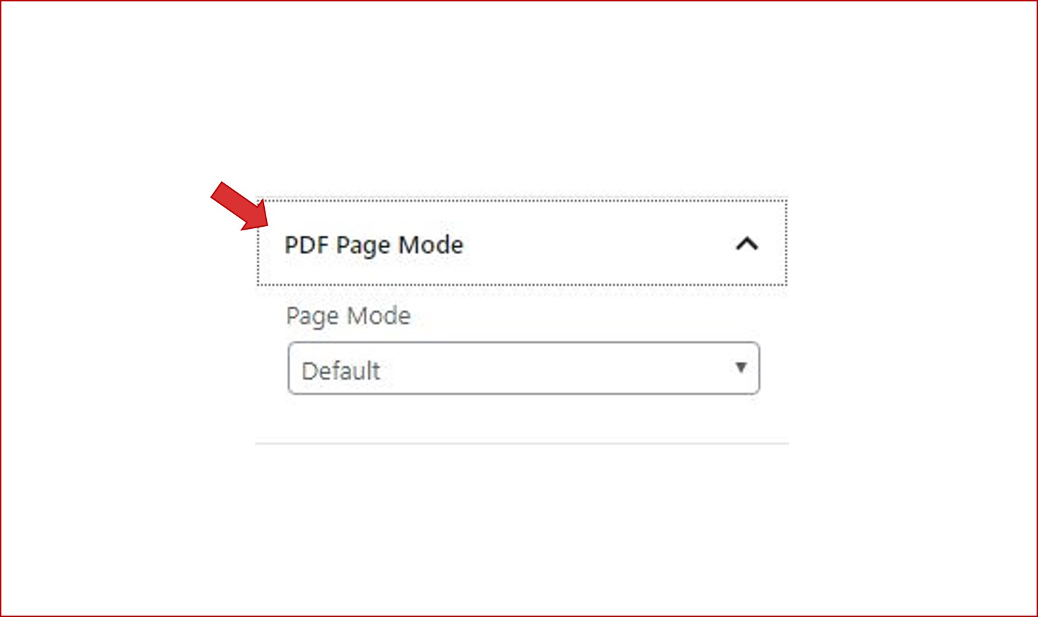 Choosing default PDF Viewer Page Mode