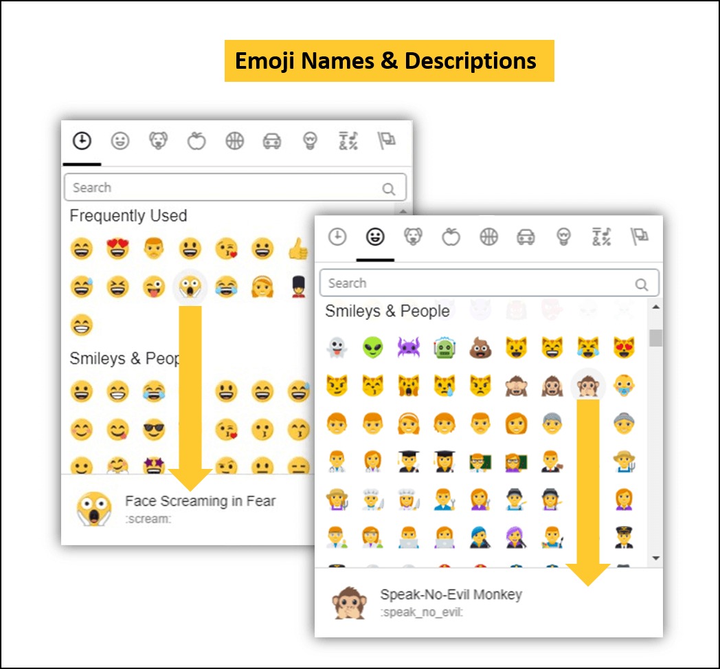 wordpress gutenberg plugin emoji picker names and descriptions