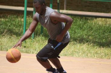 Kevin Bazira Playing Basketball