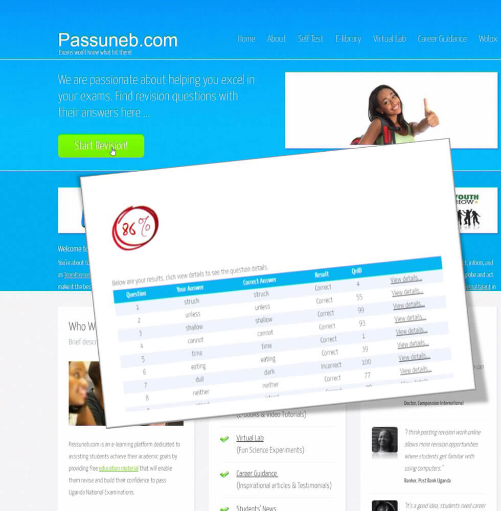 PassUneb.com eLearning Platform 